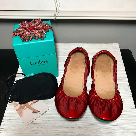 red diamond tieks size 8